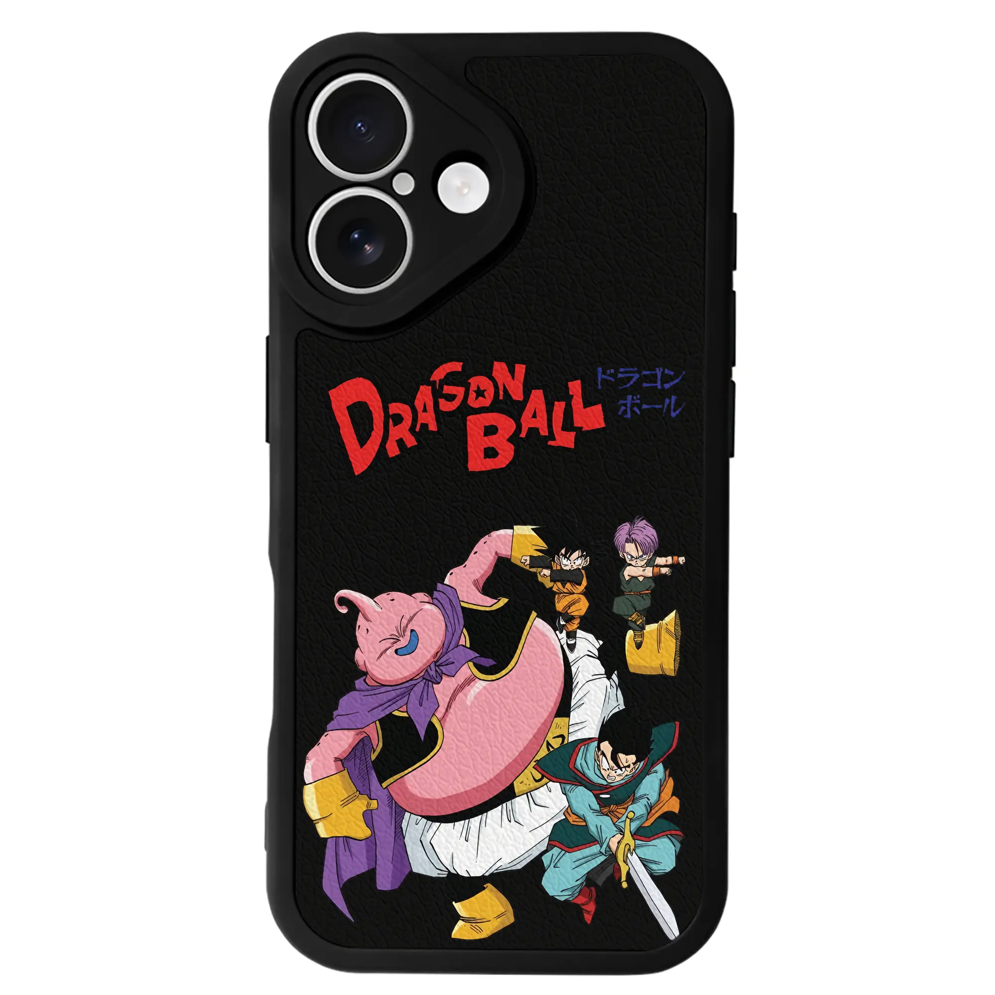 ドラゴンボール グッズ まじん ブウ - IPhone 16シリーズ対応 ・ シリコンスマホケース ・ レザー調 ・ 高精度フィット ・ 耐衝撃 ・ ワイヤレス充電対応 ・ 精密カット